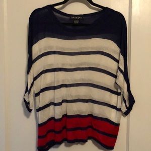 Red, white, and blue lightweight knit